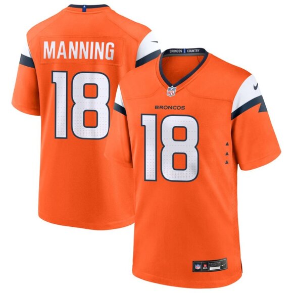 Mens Youths Kids Womens Peyton Manning Orange Vapor Stitched Jersey